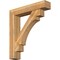 Ekena Millwork Merced Block Rough Sawn Bracket w/ Offset Brace, Western Red Cedar, 8"W x 40"D x 44"H BKT0806X40X44MRC05RWR - alternate 1